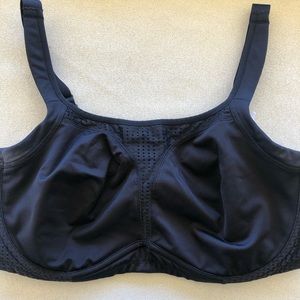 SomaSport 44D max support underwire 0616 blk bra